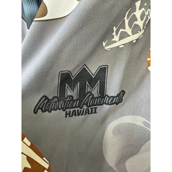 NWOT Motivation Movement Hawaiian Sea Shells Off Shoulder Bubble Sleeve Blouse S - Picture 7 of 8